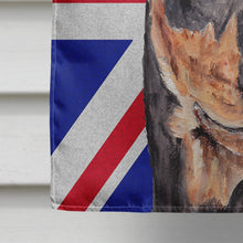 Load image into Gallery viewer, German Pinscher with English Union Jack British Flag Flag Canvas House Size SC9872CHF
