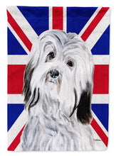 Load image into Gallery viewer, Havanese with English Union Jack British Flag Flag Canvas House Size SC9874CHF