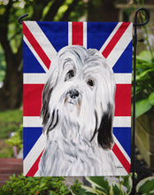 Load image into Gallery viewer, Havanese with English Union Jack British Flag Garden Flag - Outdoor Decorative Yard Flag SC9874GF