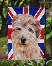 Load image into Gallery viewer, Norfolk Terrier with English Union Jack British Flag Garden Flag - Outdoor Decorative Yard Flag SC9875GF