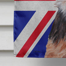 Load image into Gallery viewer, Norfolk Terrier Puppy with English Union Jack British Flag Flag Canvas House Size SC9876CHF