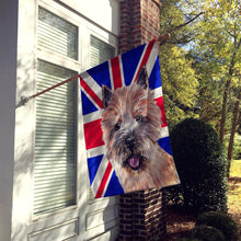 Load image into Gallery viewer, Norwich Terrier with English Union Jack British Flag Flag Canvas House Size SC9877CHF
