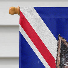Load image into Gallery viewer, Norwich Terrier with English Union Jack British Flag Flag Canvas House Size SC9877CHF