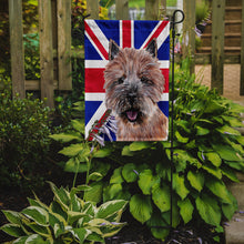 Load image into Gallery viewer, Norwich Terrier with English Union Jack British Flag Garden Flag - Outdoor Decorative Yard Flag