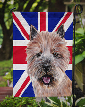 Load image into Gallery viewer, Norwich Terrier with English Union Jack British Flag Garden Flag - Outdoor Decorative Yard Flag