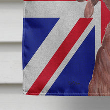 Load image into Gallery viewer, Redbone Coonhound with English Union Jack British Flag Flag Canvas House Size SC9880CHF