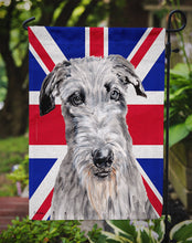 Load image into Gallery viewer, Scottish Deerhound with English Union Jack British Flag Garden Flag - Outdoor Decorative Yard Flag SC9881GF