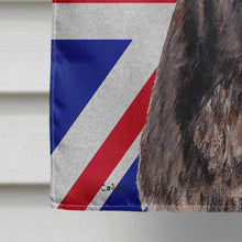 Load image into Gallery viewer, Staffordshire Bull Terrier Staffie with English Union Jack British Flag Flag Canvas House Size SC9882CHF