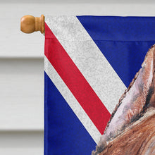 Load image into Gallery viewer, Staffordshire Bull Terrier Staffie with English Union Jack British Flag Flag Canvas House Size SC9883CHF