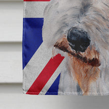Load image into Gallery viewer, Wire Fox Terrier with English Union Jack British Flag Flag Canvas House Size SC9887CHF