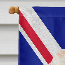 Load image into Gallery viewer, Red Miniature Poodle with English Union Jack British Flag Flag Canvas House Size SC9888CHF