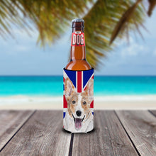 Load image into Gallery viewer, Cardigan Corgi with English Union Jack British Flag Slim Can Hugger – Fun &amp; Functional Drink Coolers SC9891MUK