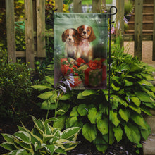 Load image into Gallery viewer, Cavalier Spaniels and Christmas Presents Garden Flag – Decorative Outdoor Yard Flag SDSQ0303GF