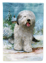 Load image into Gallery viewer, Old English Sheepdog by Don Squires Flag Canvas House Size SDSQ0304CHF