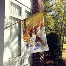 Load image into Gallery viewer, Springer Spaniel by Don Squires Flag Canvas House Size SDSQ0388CHF