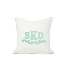 Load image into Gallery viewer, Applique Monogram Pillow Cover
