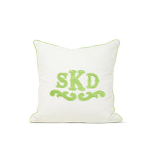 Load image into Gallery viewer, Applique Monogram Pillow Cover