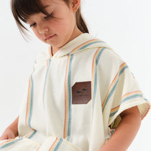 Load image into Gallery viewer, Baja Stripe Kids Poncho