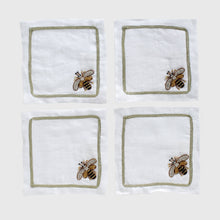 Load image into Gallery viewer, Stripey bee cocktail napkins