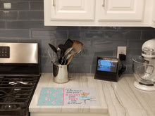 Load image into Gallery viewer, Dance with your heart and your feet will follow Glass Cutting Boards – Durable, Decorative Kitchen Art Large