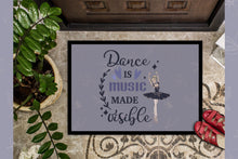 Load image into Gallery viewer, Dance is music made visible Doormat - 24x36 Decorative Floor Mat – Indoor/Outdoor Rug with Artistic Flair