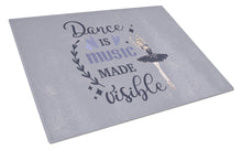 Load image into Gallery viewer, Dance is music made visible Glass Cutting Boards – Durable, Decorative Kitchen Art Large