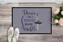 Load image into Gallery viewer, Dance is music made visible Doormat - 18x27 Decorative Floor Mat – Indoor/Outdoor Rug with Artistic Flair