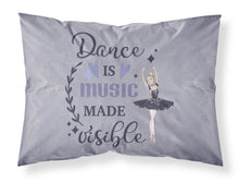 Load image into Gallery viewer, Dance is music made visible Fabric Standard Pillowcase – Artistic Decorative Front, White Back