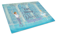 Load image into Gallery viewer, Eat Sleep Dance Repeat Glass Cutting Boards – Durable, Decorative Kitchen Art Large