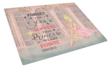 Load image into Gallery viewer, This Princess Wears Pionte Shoes Dance Glass Cutting Boards – Durable, Decorative Kitchen Art Large