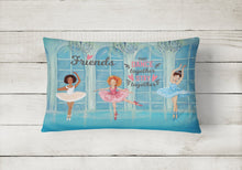 Load image into Gallery viewer, Friends that Dance together stay together Canvas Fabric Decorative Pillow