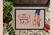Load image into Gallery viewer, Pointe your Toes Dance Doormat - 24x36 Decorative Floor Mat – Indoor/Outdoor Rug with Artistic Flair