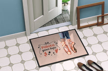 Load image into Gallery viewer, Pointe your Toes Dance Doormat - 18x27 Decorative Floor Mat – Indoor/Outdoor Rug with Artistic Flair