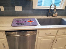 Load image into Gallery viewer, Without Ballet What's the Pointe Dance Dish Drying Mat – Absorbent, Artistic Kitchen Essentials