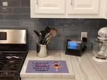 Load image into Gallery viewer, Without Ballet What's the Pointe Dance Glass Cutting Boards – Durable, Decorative Kitchen Art Large