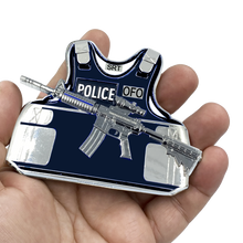 Load image into Gallery viewer, JJ-011 3D self standing Challenge Coin CBP SRT OFO Thin Blue Line