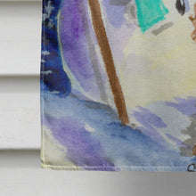 Load image into Gallery viewer, Artist Snowman with Boykin Spaniel Flag Canvas House Size