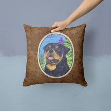 Load image into Gallery viewer, Rottweiler Throw Pillow - 14x14 Decorative Pillow – Art for Your Home &amp; Patio