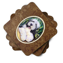 Load image into Gallery viewer, Bearded Collie Coasters - Set of 4 Lightweight Foam, Absorbent Drink Coasters