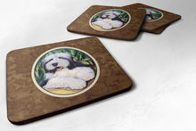 Load image into Gallery viewer, Bearded Collie Coasters - Set of 4 Lightweight Foam, Absorbent Drink Coasters