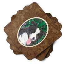 Load image into Gallery viewer, Border Collie Coasters - Set of 4 Lightweight Foam, Absorbent Drink Coasters