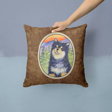 Load image into Gallery viewer, Finnish Lapphund Throw Pillow - 14x14 Decorative Pillow – Art for Your Home &amp; Patio