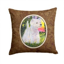 Load image into Gallery viewer, Westie Throw Pillow - 14x14 Decorative Pillow – Art for Your Home &amp; Patio