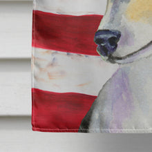 Load image into Gallery viewer, USA American Flag with Fox Terrier Flag Canvas House Size