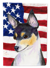 Load image into Gallery viewer, USA American Flag with Fox Terrier Garden Flag – Decorative Outdoor Yard Flag