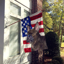 Load image into Gallery viewer, USA American Flag with French Bulldog Flag Canvas House Size