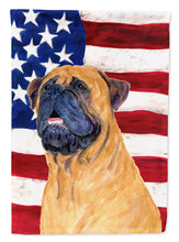 Load image into Gallery viewer, USA American Flag with Bullmastiff Flag Canvas House Size