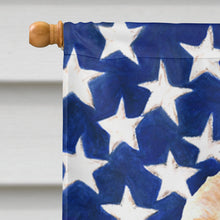 Load image into Gallery viewer, USA American Flag with Cocker Spaniel Flag Canvas House Size