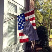 Load image into Gallery viewer, USA American Flag with Schnauzer Flag Canvas House Size
