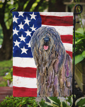 Load image into Gallery viewer, USA American Flag with Bergamasco Sheepdog Garden Flag – Decorative Outdoor Yard Flag